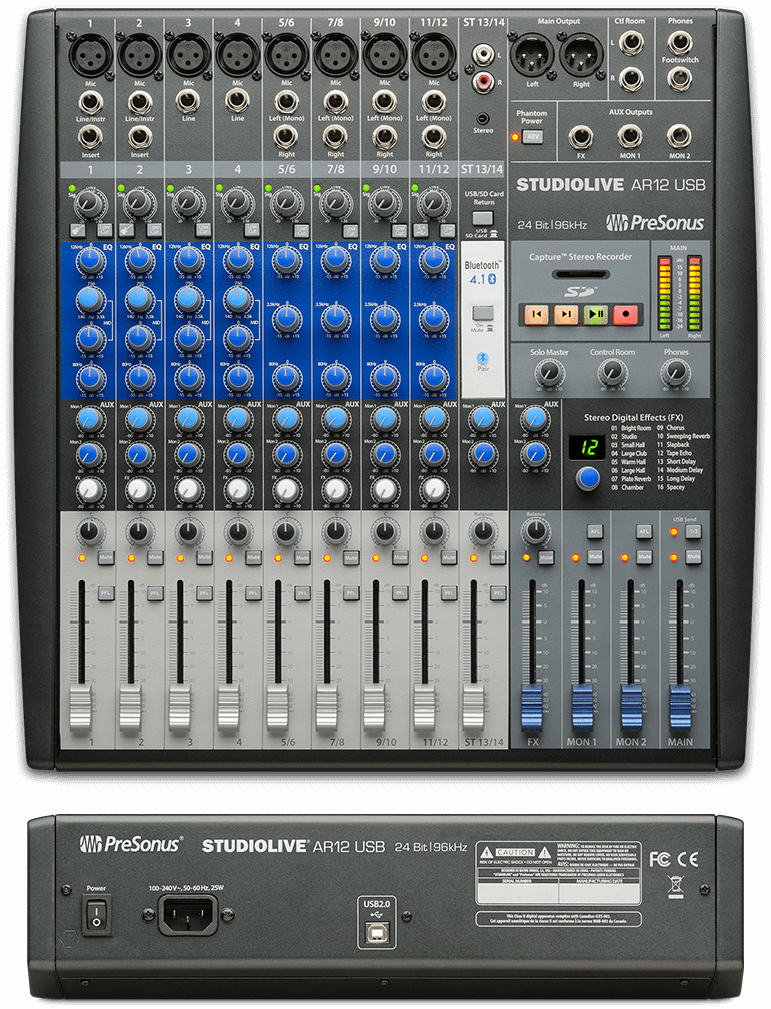 Presonus studiolive AR12c オーディオインターフェース