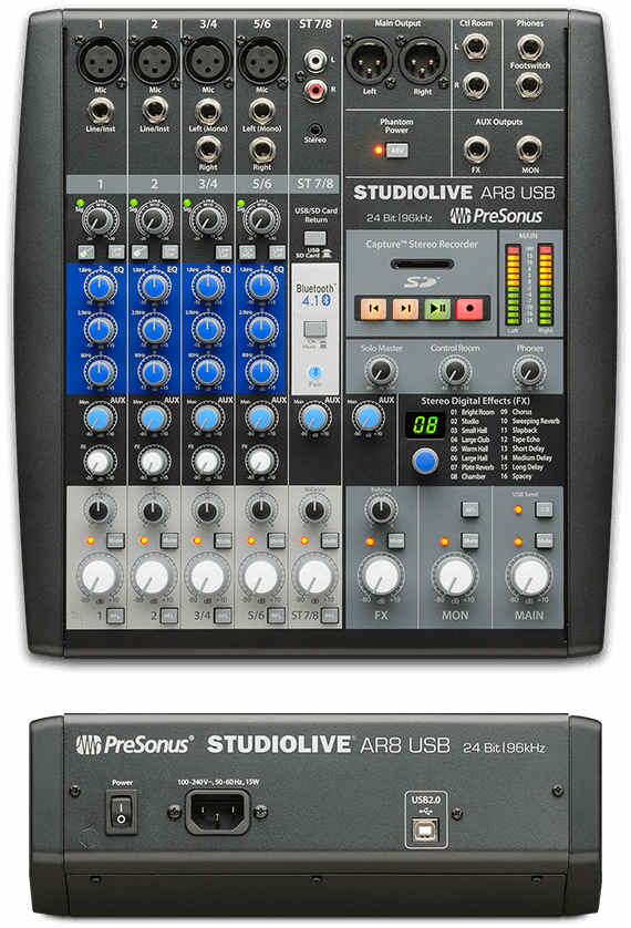 PreSonus   StudioLive AR USBシリーズ   MI7 Japan