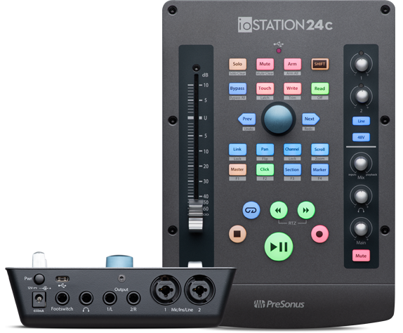 PreSonus | ioStation 24c - 192kHzオーディオI/O & DAWコントローラー ...