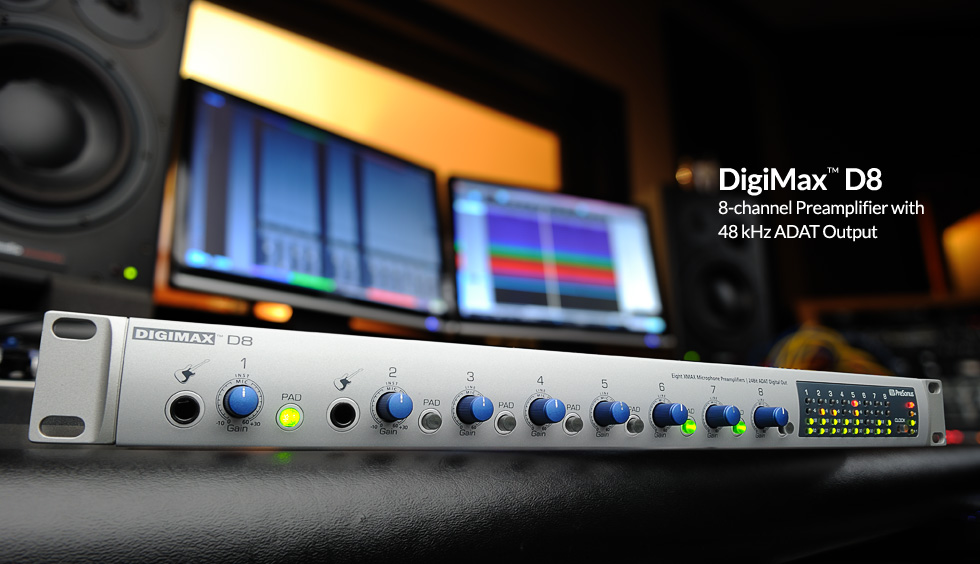 PreSonus | DigiMax D8 概要 - MI7 Japan