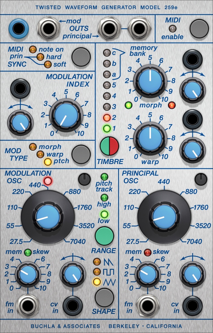 クリックしてBuchla 259e Twisted Waveform Generatorを表示