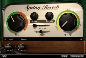 クリックしてSpring Reverbのスクリーンショット（実寸）を表示