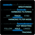 Zynaptiq ADAPTIVERB Harmonic Contour Filter Track Modeパラメーター
