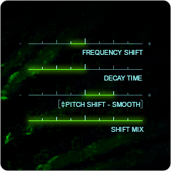 WORMHOLE PITCHおよびFREQUENCY SHIFTコントロール