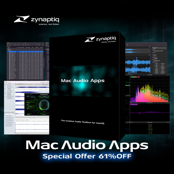 Mac Audio Appsバンドルを61%OFFでGETする